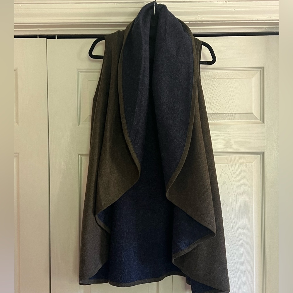 Anthropologie Wool-like Reversible Vest